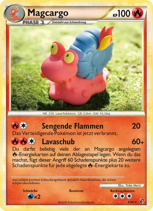Magcargo 006/090 – Unerschrocken, Deutsch, freigestelltes Beispielbild