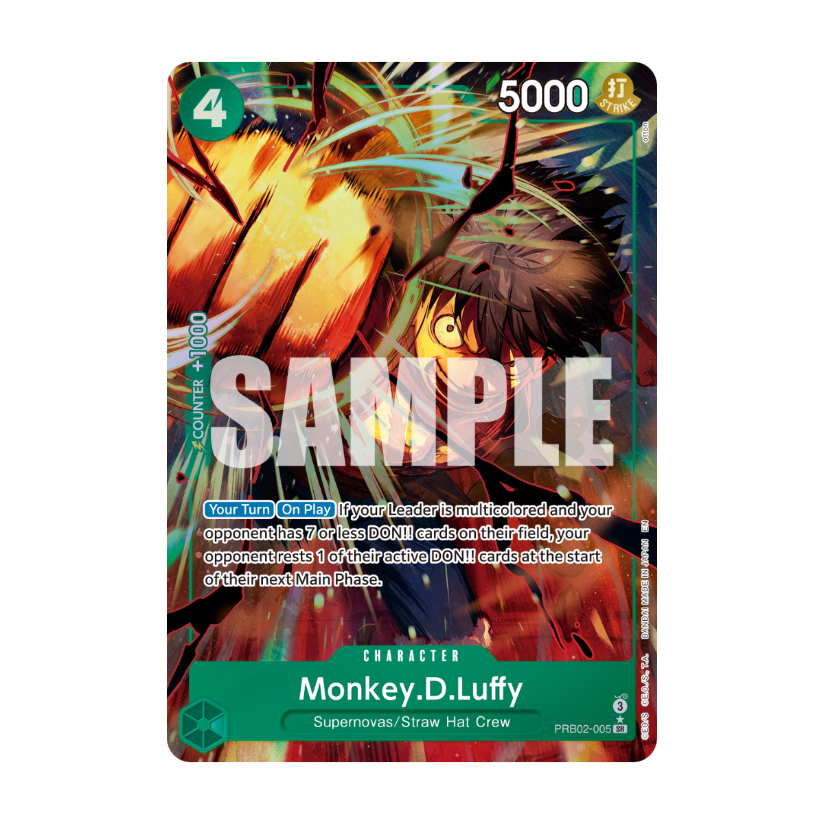 Monkey.D.Luffy PRB02-005 · en · Referenzbild