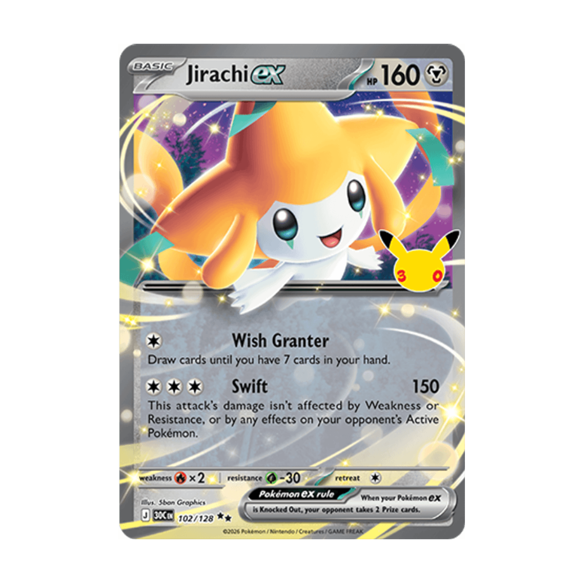 Jirachi ex 102/128 · en · Referenzbild