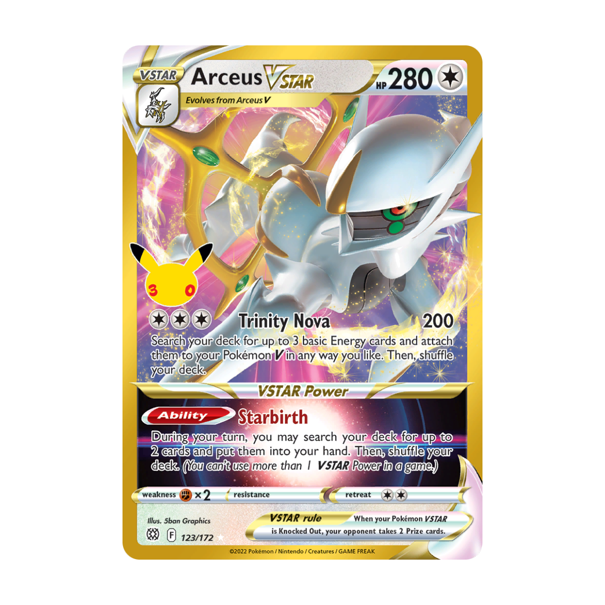 Arceus VSTAR 027/030 · en · Referenzbild