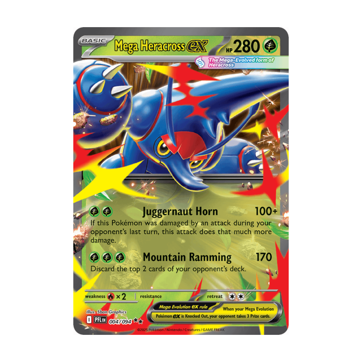 Mega Heracross ex 004/094 · en · Referenzbild