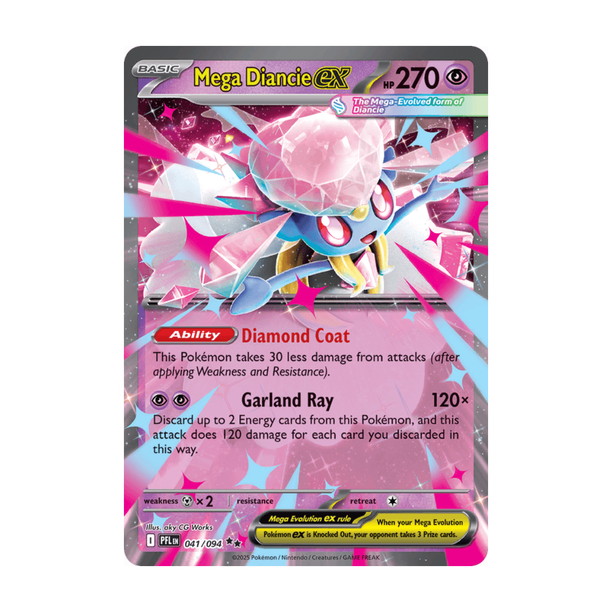 Mega Diancie ex 041/094 · en · Referenzbild