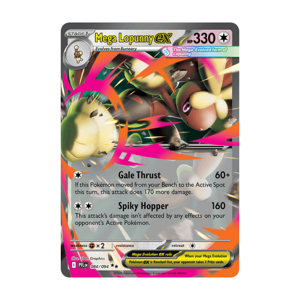 Mega Lopunny ex 084/094 · en · Referenzbild