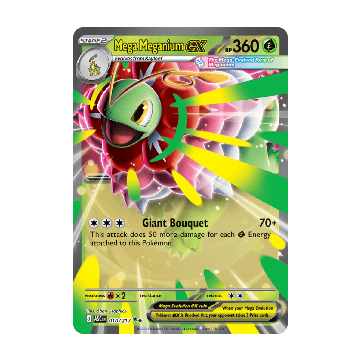 Mega Meganium ex 010/217 · en · Referenzbild
