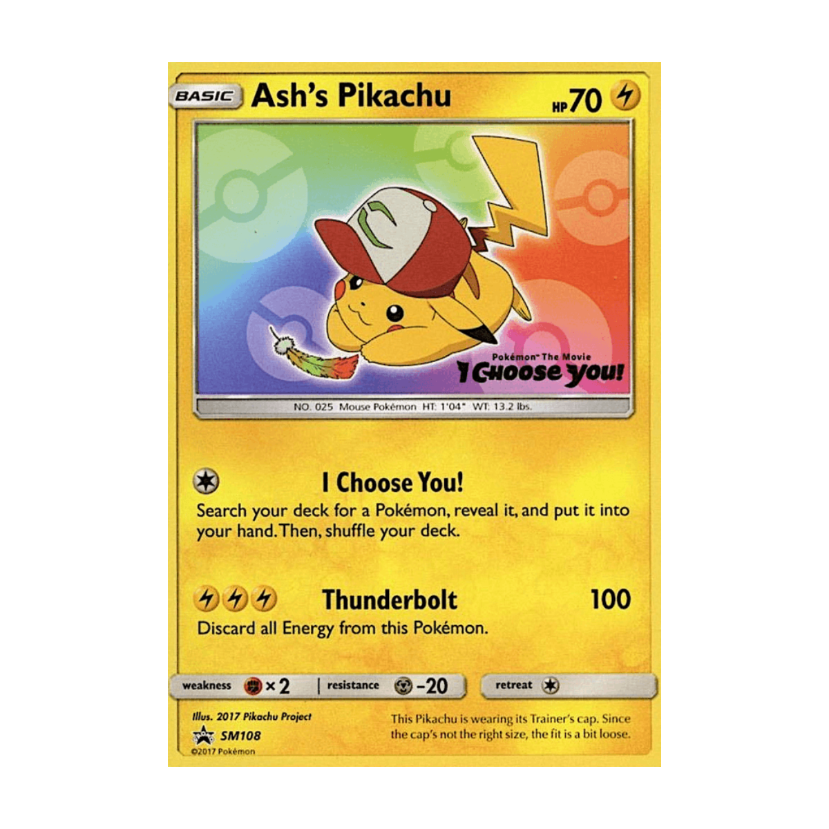 Ash's Pikachu SM108 · en · Referenzbild