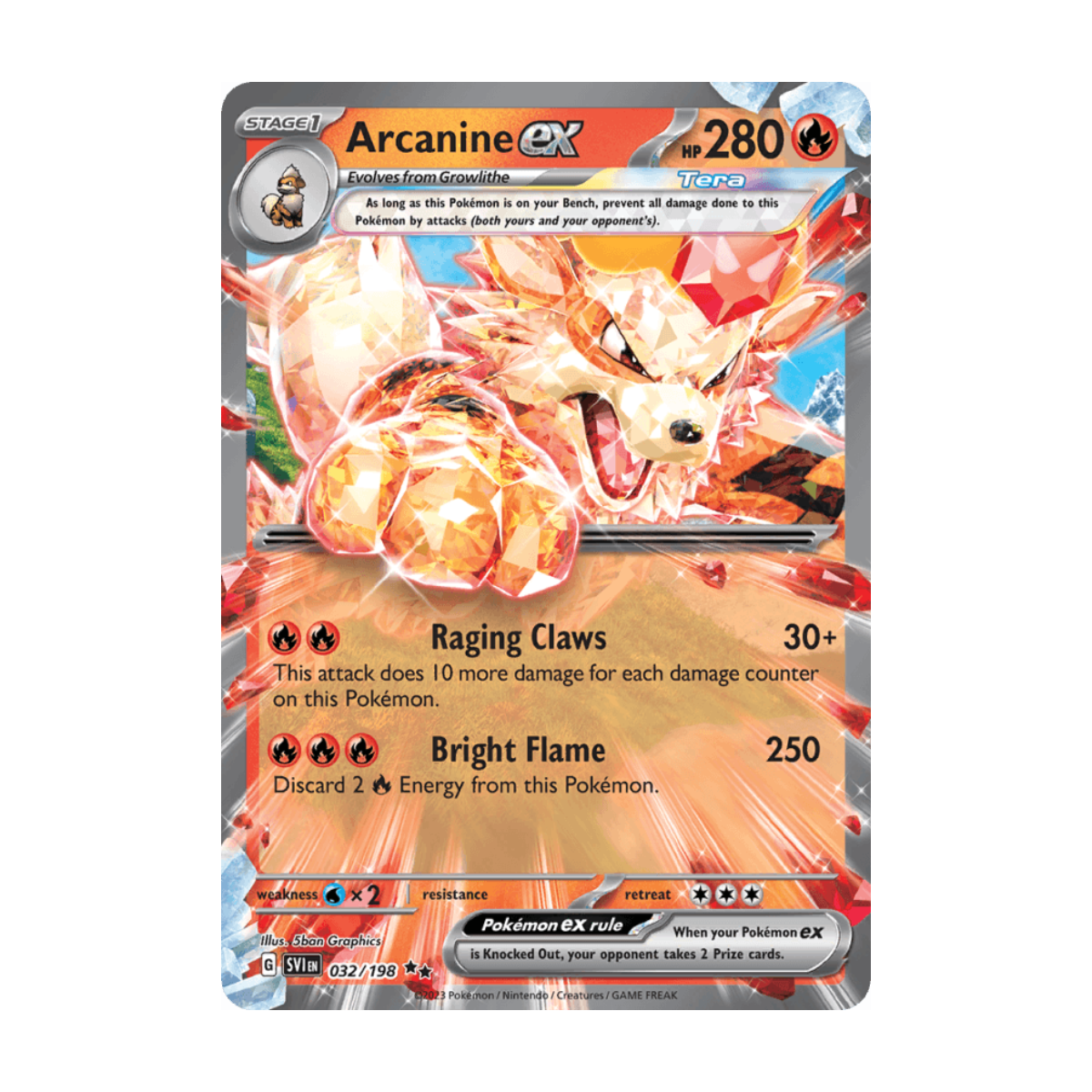 Arcanine ex 032/198 · en · Referenzbild