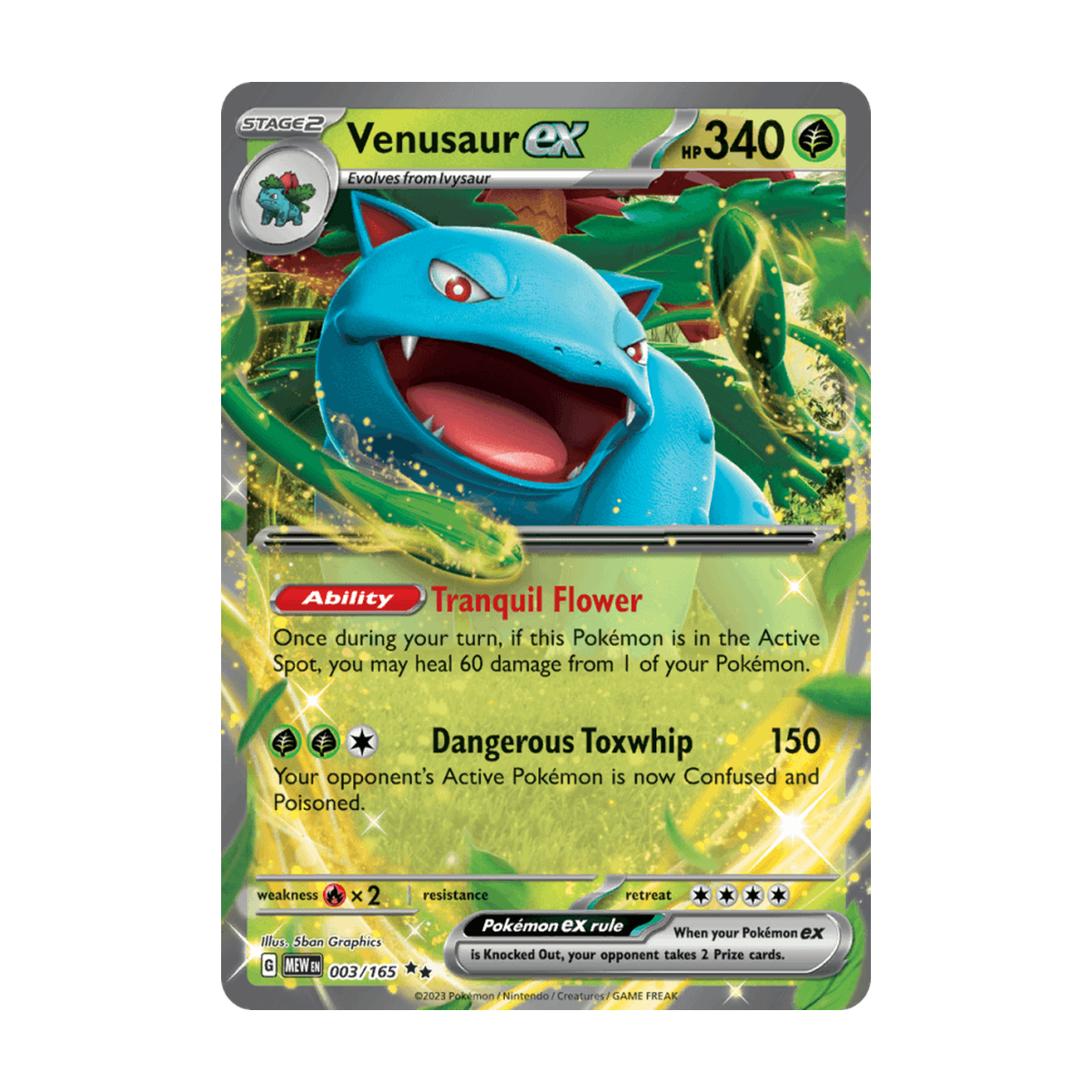 Venusaur ex 003/165 · en · Referenzbild