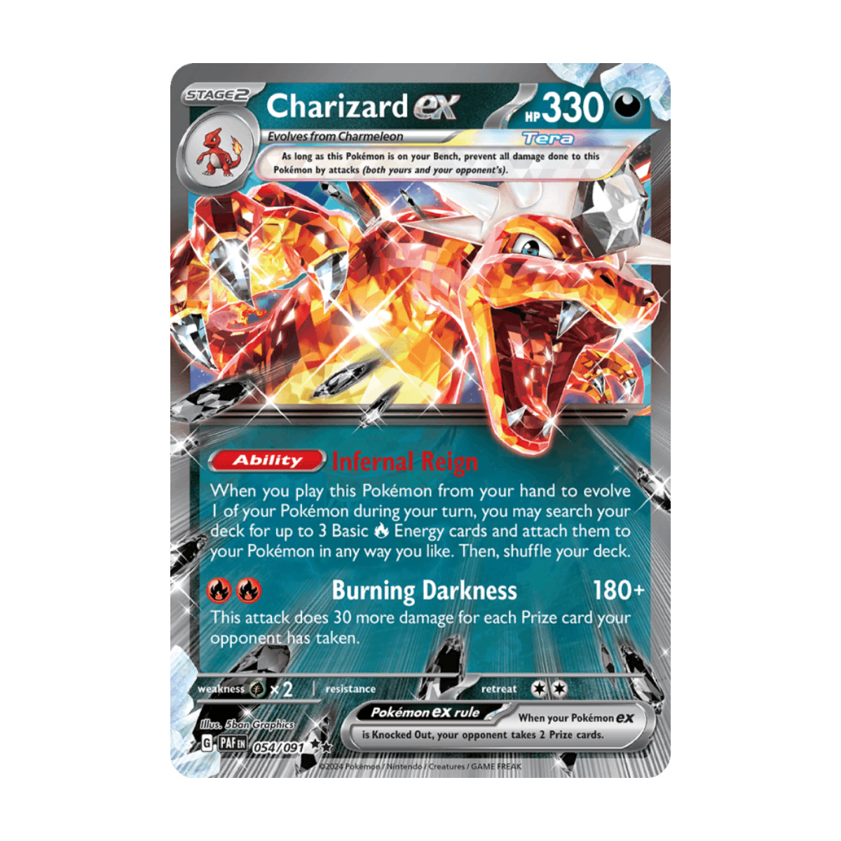 Charizard ex 054/091 · en · Referenzbild