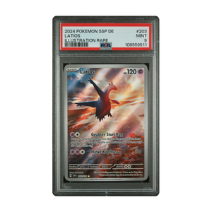 Latios 203/191 – Stürmische Funken – Deutsch – PSA 9 (MINT) – Zertifikat 108559511 – Differenzbesteuerung nach §25a UStG