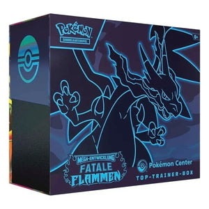 Pokémon Mega-Entwicklung – Fatale Flammen Pokémon Center Top-Trainer-Box (Deutsch)