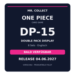 One Piece Card Game – Double Pack Set Vol. 15 DP-15 Display (8 Sets) (Englisch)