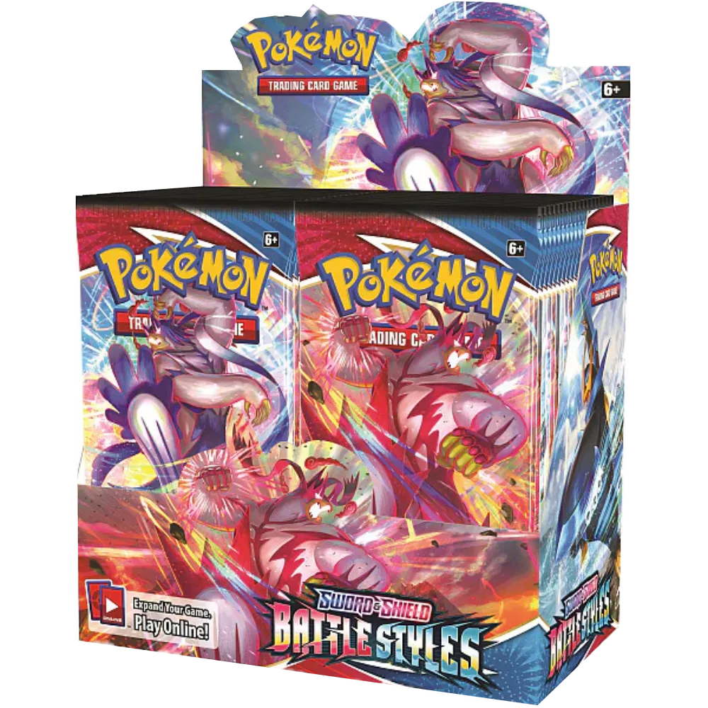 Pokémon Sword & Shield – Battle Styles Booster-Display (Englisch) – freigestelltes Original
