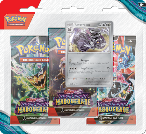 Pokémon Twilight Masquerade – 3-Pack-Blister (Englisch)
