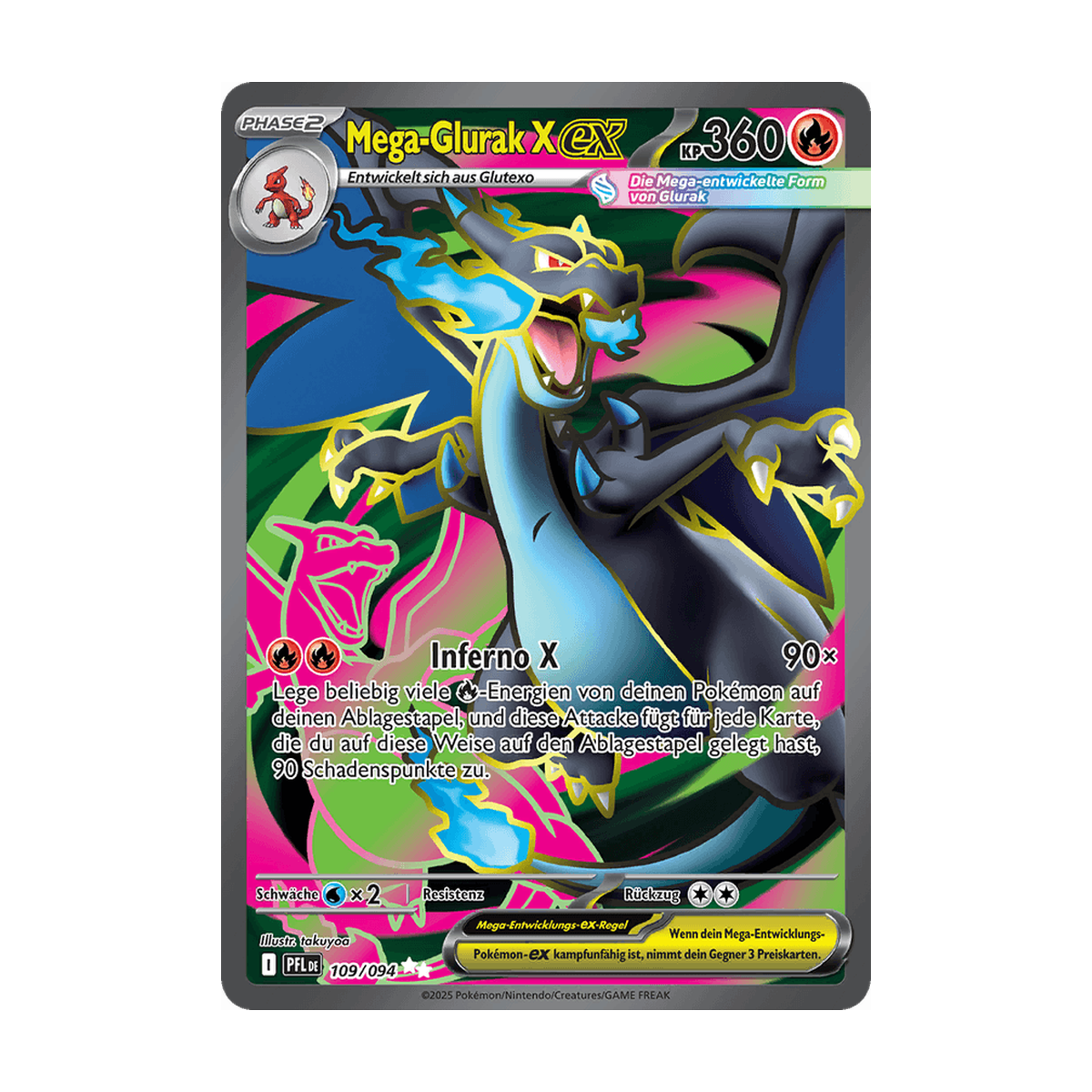 Mega-Glurak X-ex 109/094 Deutsch – Referenzbild