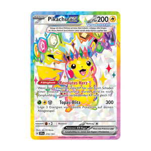 Pikachu-ex 219/191 – Stürmische Funken – Deutsch – Near Mint – Differenzbesteuerung nach § 25a UStG