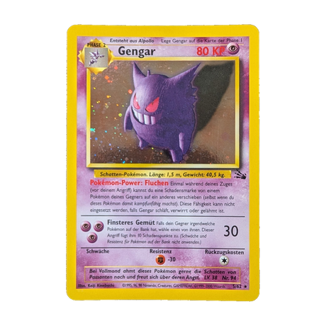 Gengar 5/62 – Fossil – Deutsch – Holo – Poor – Differenzbesteuerung nach § 25a UStG