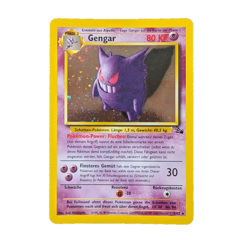 Beispielbild Gengar 5/62, Fossil, Deutsch, Holo; kein Zustandsfoto