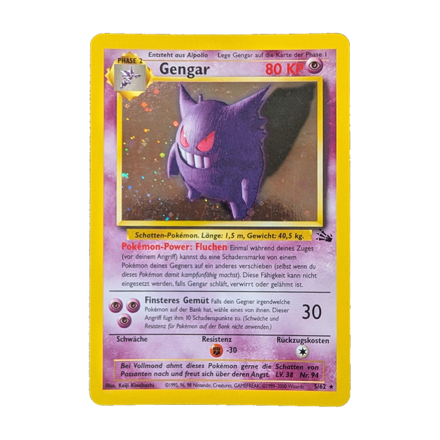Beispielbild Gengar 5/62, Fossil, Deutsch, Holo; kein Zustandsfoto