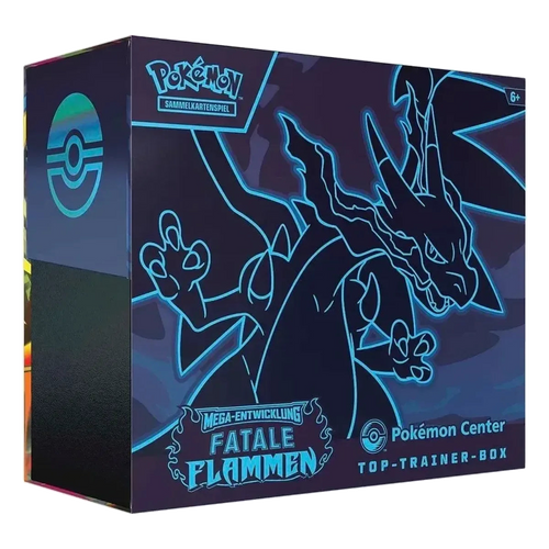 Pokémon Mega-Entwicklung – Fatale Flammen Pokémon Center Top-Trainer-Box (Deutsch)