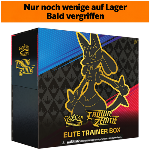 Pokémon Crown Zenith – Elite Trainer Box (Englisch) – Nur noch wenige auf Lager – bald vergriffen