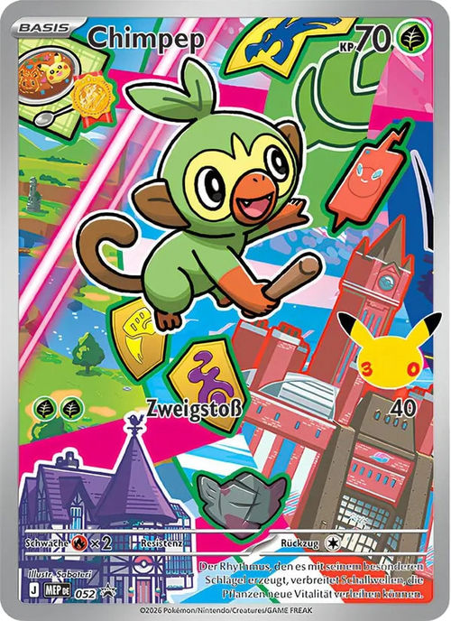 Chimpep 052 – MEP Black Star Promos – Deutsch – Beispielbild