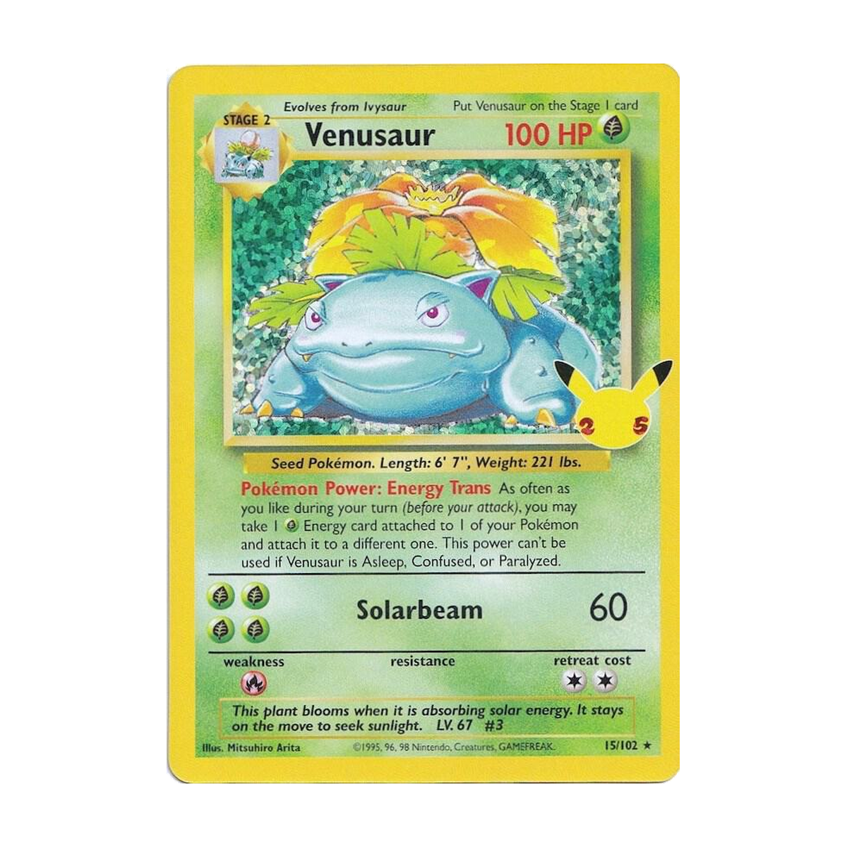 Venusaur CEL BS15 – Englisch – Beispielbild