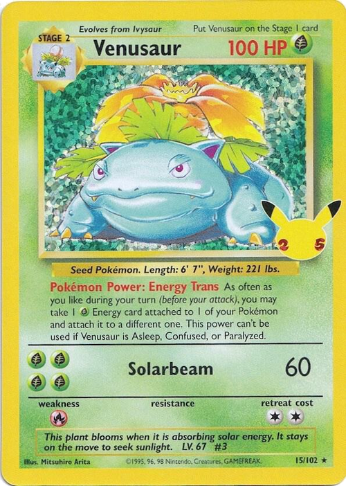 Venusaur CEL BS15 – Englisch – Beispielbild