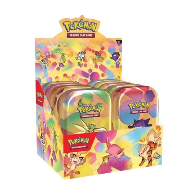 Pokémon 151 – Mini-Tin-Display mit 10 Tins (Englisch)