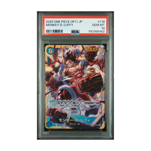 Monkey D. Luffy OP11-118 – Vorderseite – PSA 150366462