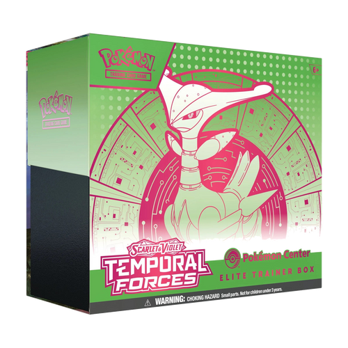 Pokémon Temporal Forces – Pokémon Center – Iron Leaves – Top-Trainer-Box (Englisch)