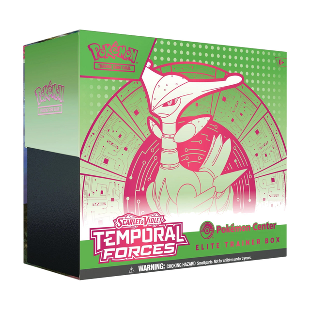 Pokémon Temporal Forces – Pokémon Center – Iron Leaves – Top-Trainer-Box (Englisch)