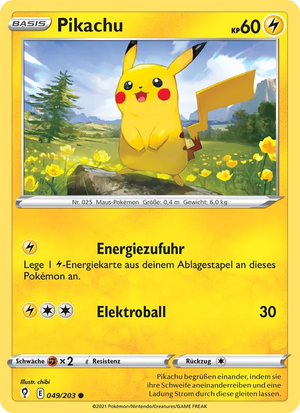 Pikachu Non-Holo 049/203 – Drachenwandel – Deutsch – Differenzbesteuerung nach § 25a UStG
