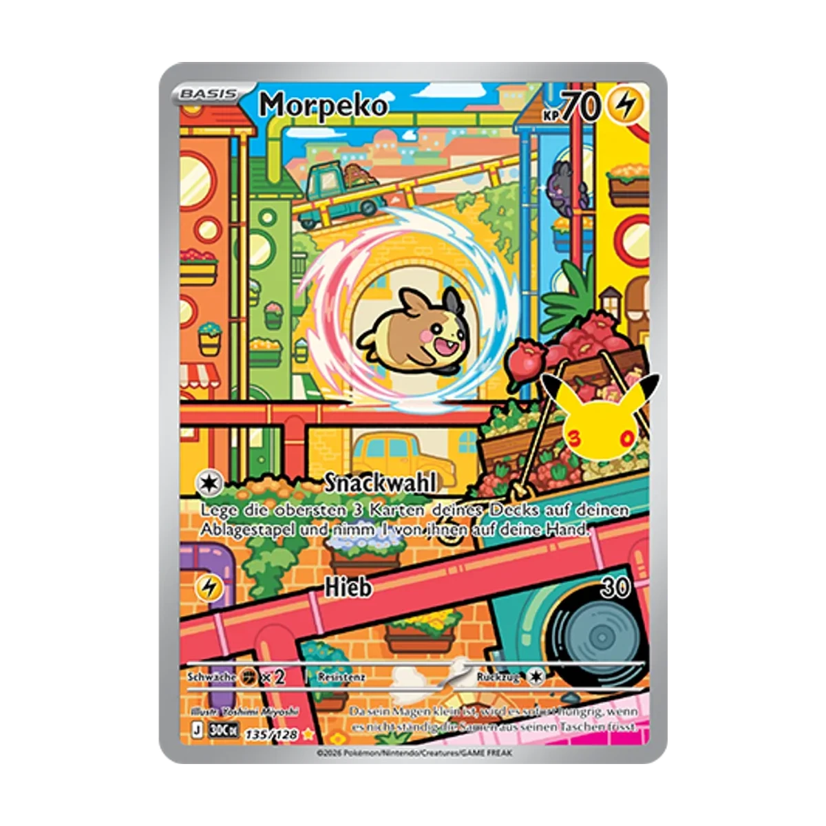 Morpeko 135/128 – 30 Jahre – Deutsch – Beispielbild