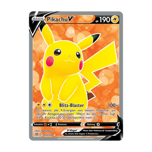 Pikachu V 157/172 – Strahlende Sterne – Deutsch – Differenzbesteuerung nach § 25a UStG