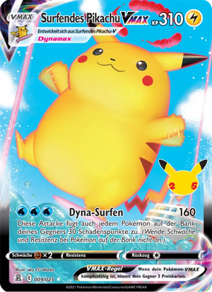 Surfendes Pikachu VMAX 9/25 – Celebrations – Deutsch – Differenzbesteuerung nach § 25a UStG