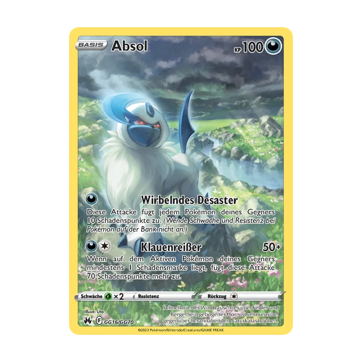 Absol GG16/70 – Zenit der Könige – Galar-Galerie – Deutsch, Beispielbild; Zustand laut Beschreibung