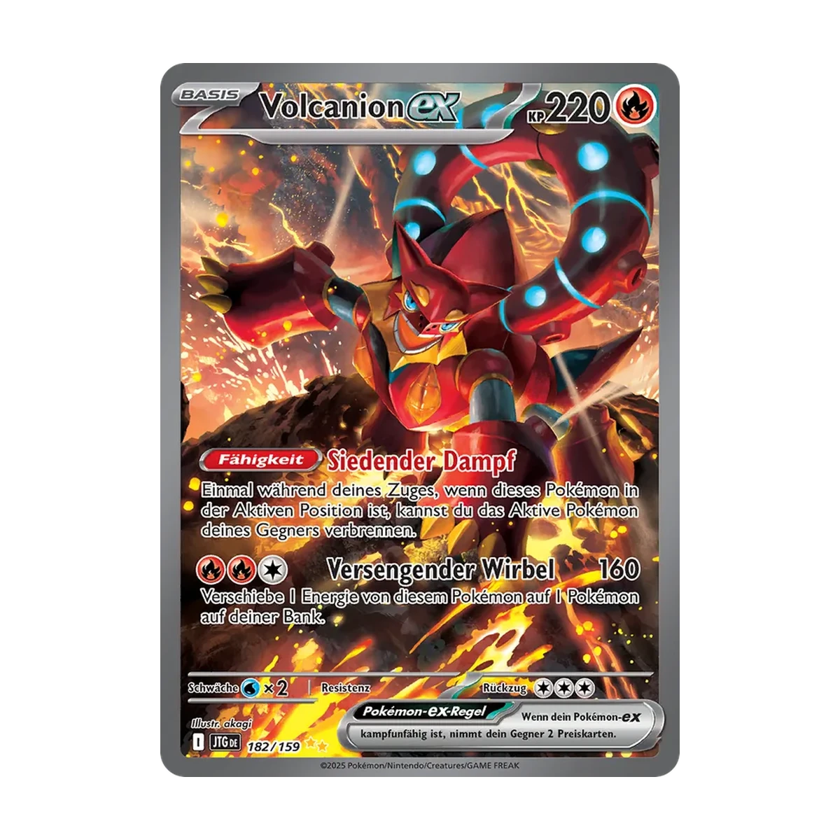 Volcanion-ex 182/159 – Reisegefährten – Deutsch, Beispielbild; Zustand laut Beschreibung