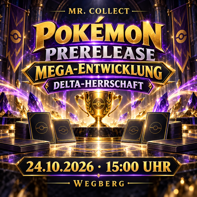 Pokémon Mega-Entwicklung Delta-Herrschaft Prerelease – 24.10.2026 um 15:00 Uhr – Mr. Collect Wegberg