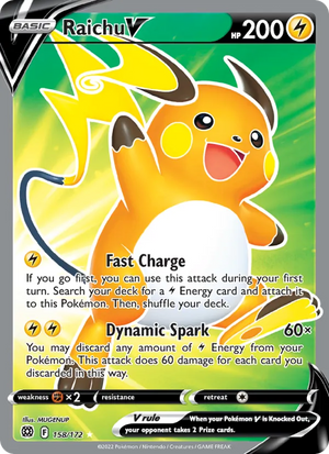 Raichu V 158/172 – Brilliant Stars – Englisch – Differenzbesteuerung nach § 25a UStG