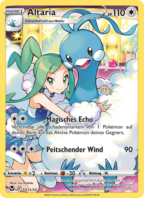 Altaria TG11/30 – Silberne Sturmwinde – Trainer-Galerie – Deutsch, Beispielbild; Zustand laut Beschreibung