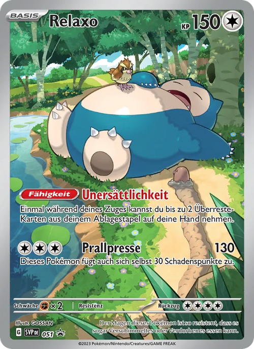 Relaxo 051 – SVP Black Star Promos – Deutsch, Beispielbild; Zustand laut Beschreibung