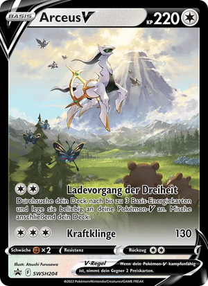 Arceus V SWSH204 – SCSC Promokarten – Deutsch – Differenzbesteuerung nach § 25a UStG