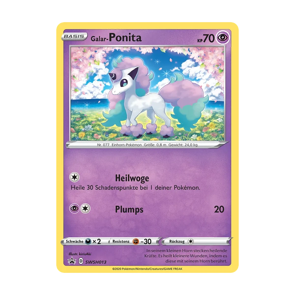 Galar-Ponita SWSH013 – Schwert & Schild – Promokarten, Deutsch, freigestelltes Beispielbild