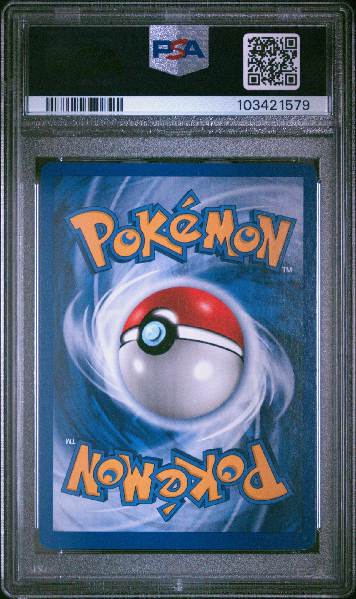 Entei 6/64, PSA-Zertifikat 103421579 – Originalaufnahme Rückseite von PSA
