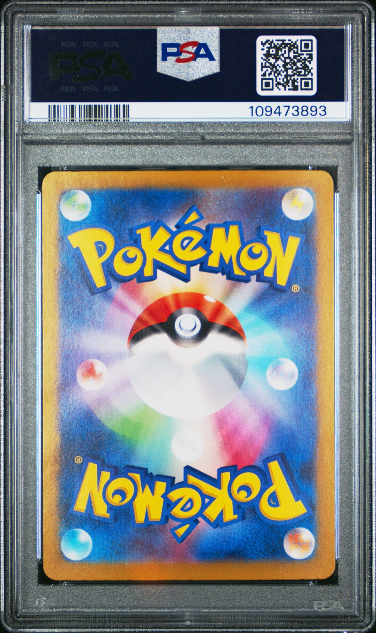 Charizard ex 349/190, Japanisch, PSA 9, Zertifikat 109473893 – Originalaufnahme Rückseite von PSA