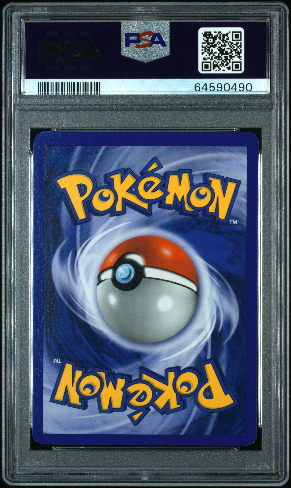 Dunkles Hypno 9/82, Deutsch, PSA 9, Zertifikat 64590490 – Originalaufnahme Rückseite von PSA