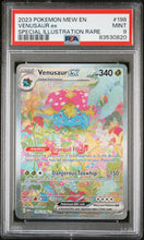 Lade das Bild in den Galerie-Viewer, Venusaur ex 198/165, Englisch, PSA 9, Zertifikat 83530820 – Originalaufnahme Vorderseite von PSA
