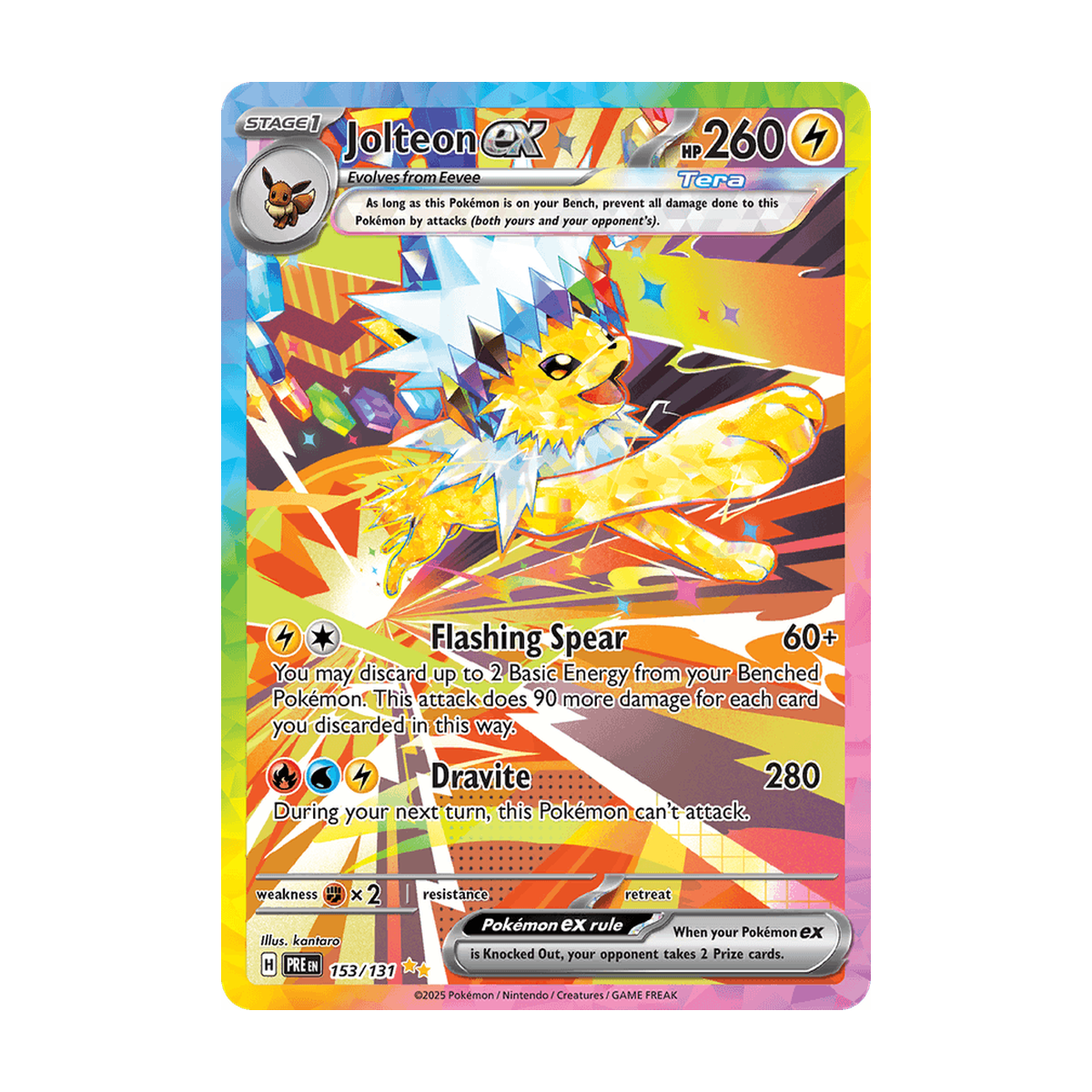 Jolteon ex 153/131 Englisch – Referenzbild