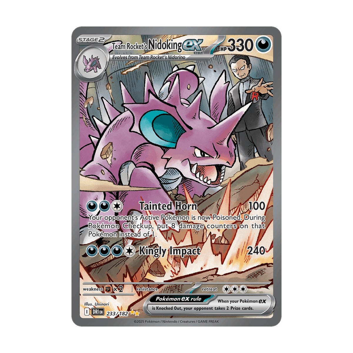 Team Rocket's Nidoking ex 233/182 Englisch – Referenzbild