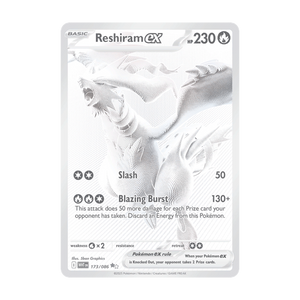 Reshiram ex 173/086 – White Flare – Englisch – Near Mint – Differenzbesteuerung nach § 25a UStG